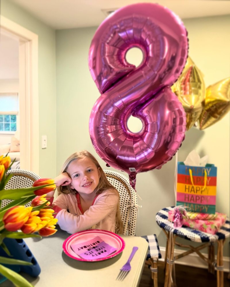 Pink 7 Balloon, Number Balloons 40 Inch, 7th Birthday Decorations for Girls Kids, Party Decoration for Women, Number 7 Balloon