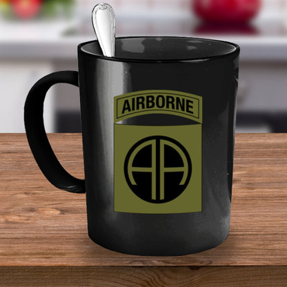 82nd Airborne Coffee Mug - BDU Green - Both Sides