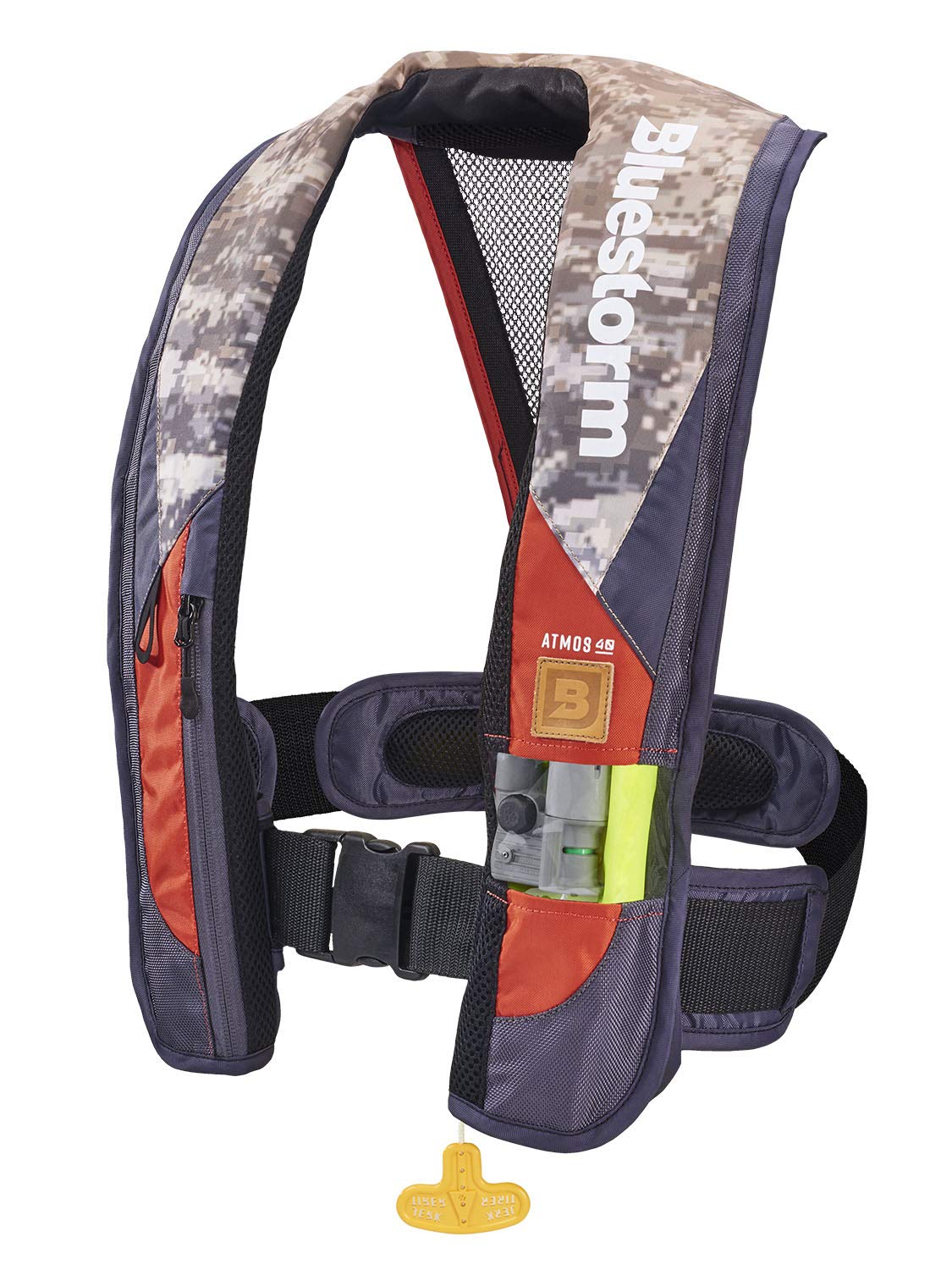 BLUESTORM Atmos 40 Automatic/Manual Inflatable PFD Life Jacket for Adults (Legendary Tan) | US Coast Guard (USCG) Approved Life Vest