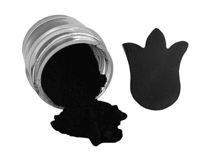 EDIBLE CHARCOAL BLACK PETAL DUST, (4 grams each container) By Oh! Sweet Art Corp