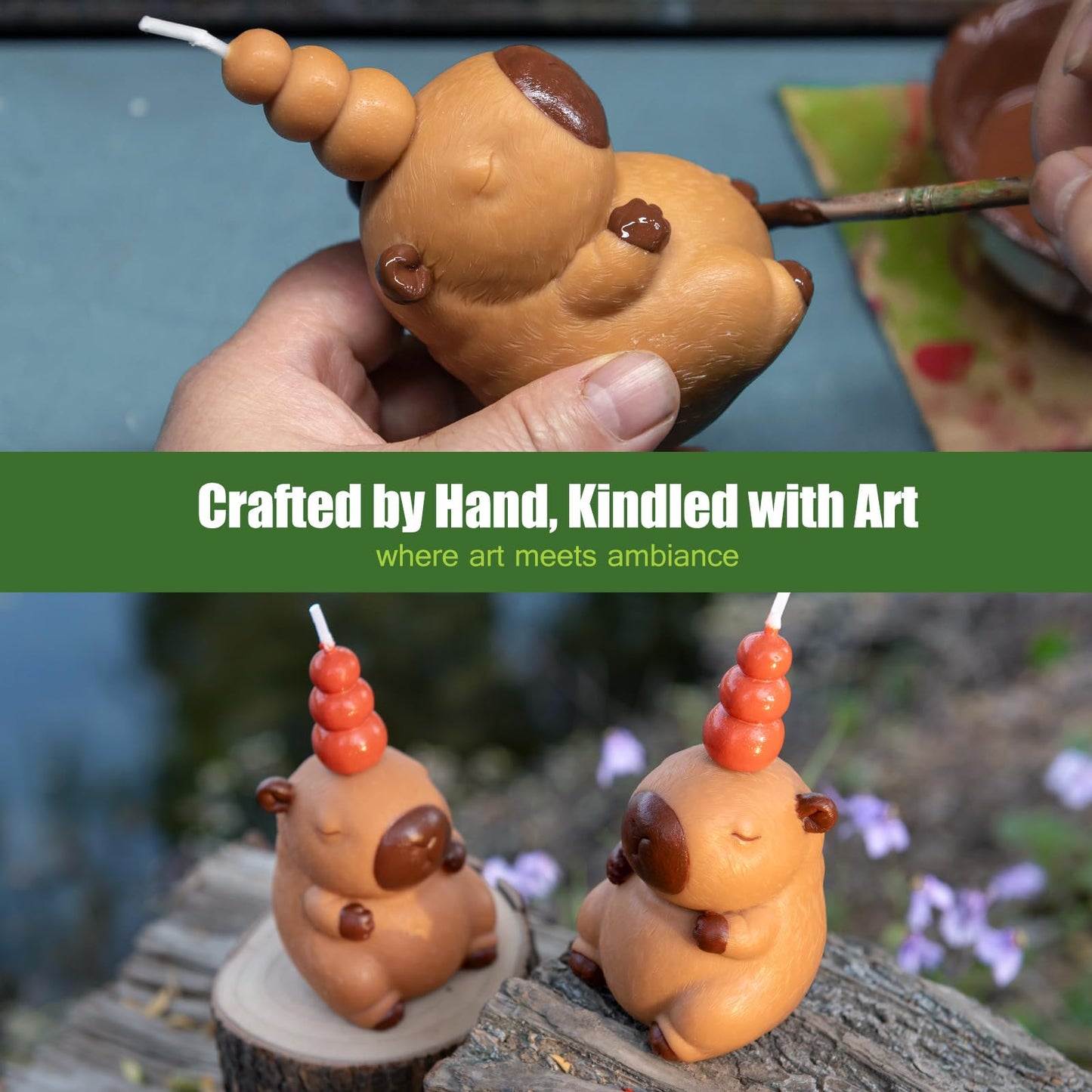 Cute Capybara Aromatherapy Scented Vegetable Candle