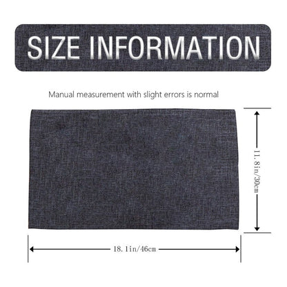 Linen Placemats Set of 4-12“ x 18”-Easy Clean Placemats and Table Mats,Heat-Resistant and Non Slip Dining Placemats,Suitable for Indoor and Outdoor,Durable Rectangular Linen Table Mats(4, Carbon Gray)