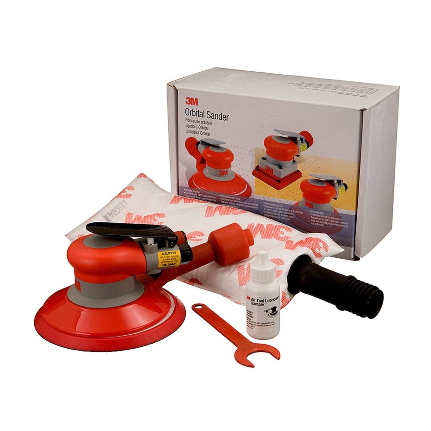3M Self-Generated Vacuum Random Orbital Sander 20208, 6 in, 5/16 in Orbit, 1 per case