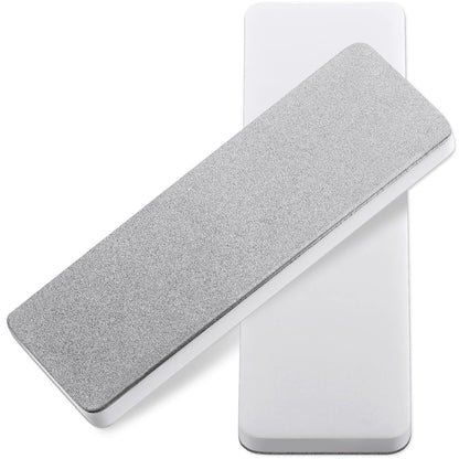 Patelai 2 Pcs Mini Pocket Knife Sharpener Stone Double Sided Portable Sharpening Stone Whetstone Diamond Ceramic Sharpen Tools 400/1000 Grit for Knives Scissors Kitchen Outdoor Survival Gear