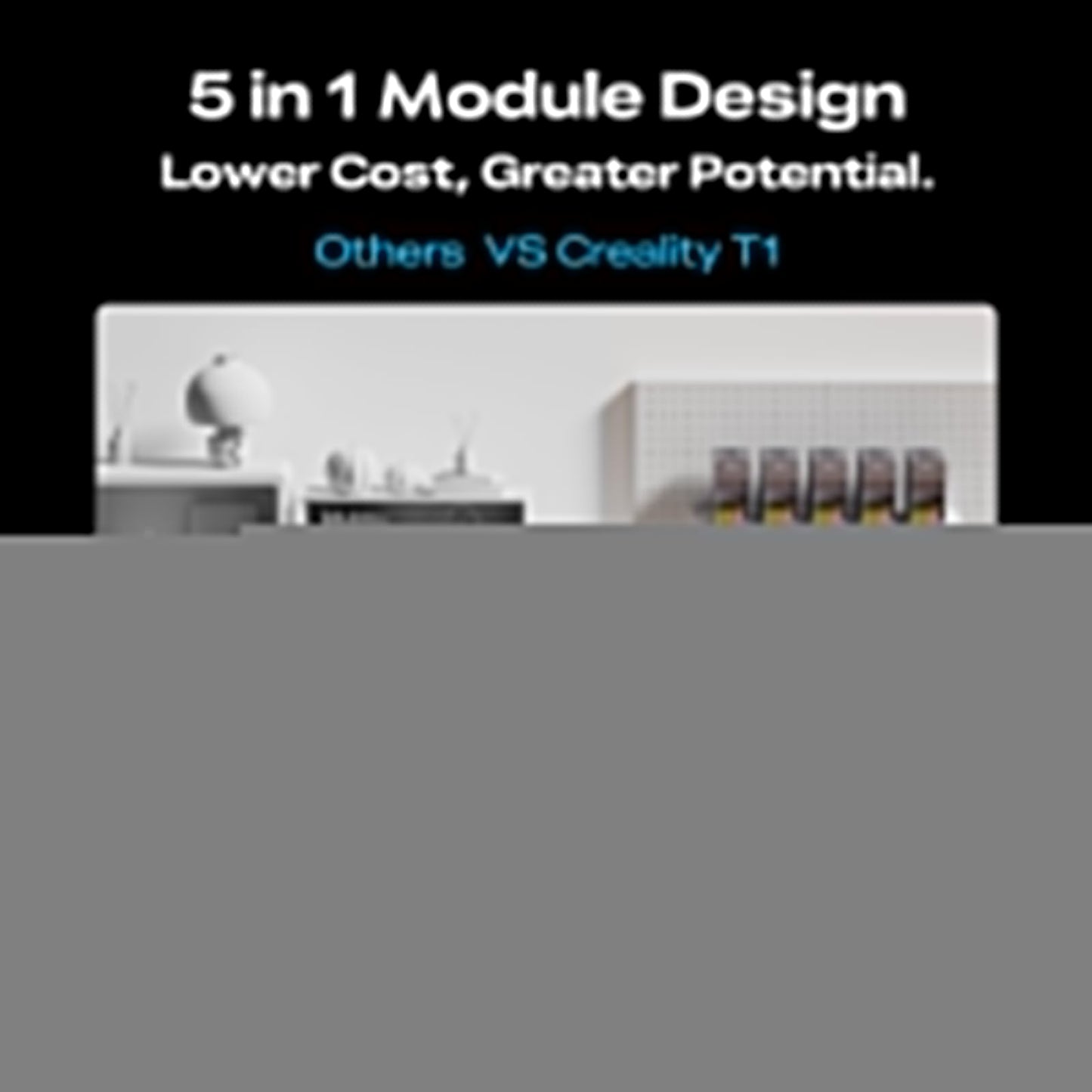 Creality T1 Diode 20W Laser Engraver Machine, Modular Galvo System with Fiber/UV/MOPA Support, 10,000mm/s Ultra-Fast Engraving, 15s Quick-Swap Design, AI Smart Batch Engraving for Wood Leather Acrylic