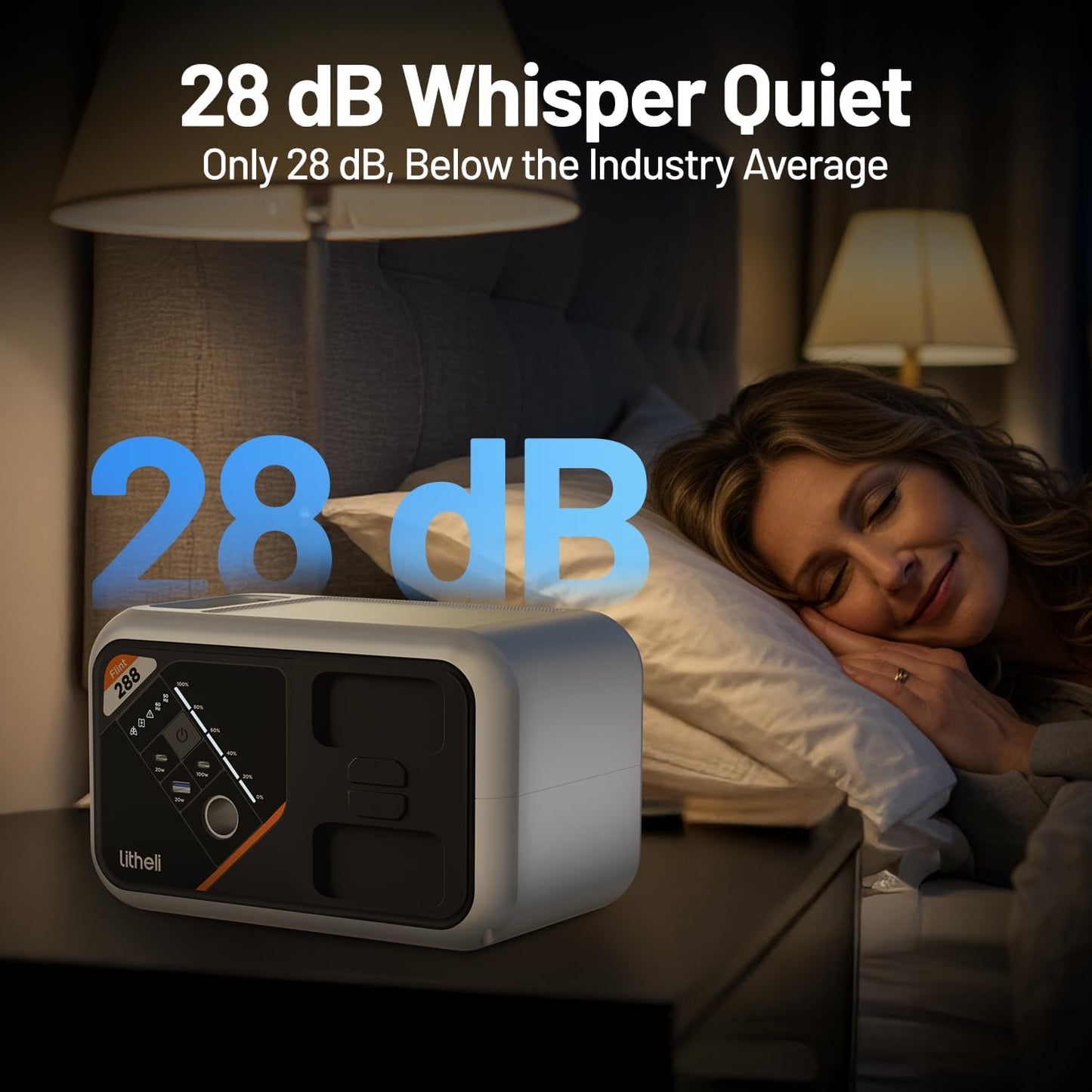 Litheli 288 Series Portable Power Station 287Wh, Lithium Battery Solar Generator（2 x 74Wh Battery Pack Shipped Separately), 300W AC Outlet, 0-95% in 50Min, Power Bank for Outdoor Emergency RV Van