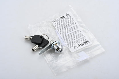 Thread Tubular Cam Lock 16mm Zinc Alloy Security Drawer Cam Cylinder Lock with 2 Keys for Door Mailbox Cabinet Cupboard Letterbox Silver