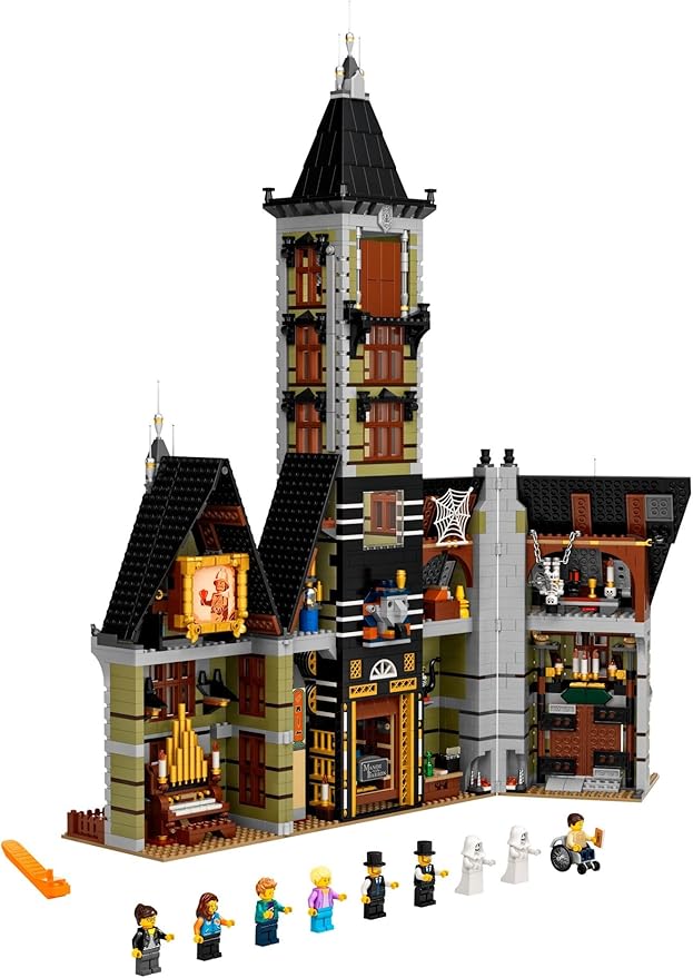 LEGO Icons Haunted House Building Set Creative Craft for Adults and Family Haunted House DIY Project to Build Together Includes 10 Minifigures 10273
