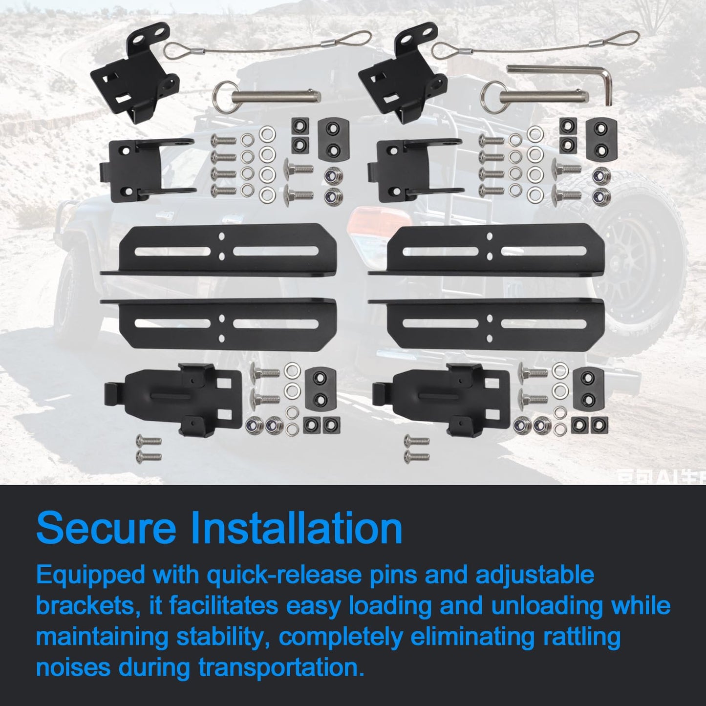 Motoparty Compatible with Pelican Cargo Case Roof Mount Kit BX140R BX55S BX85S BX90R with Instruction Manual