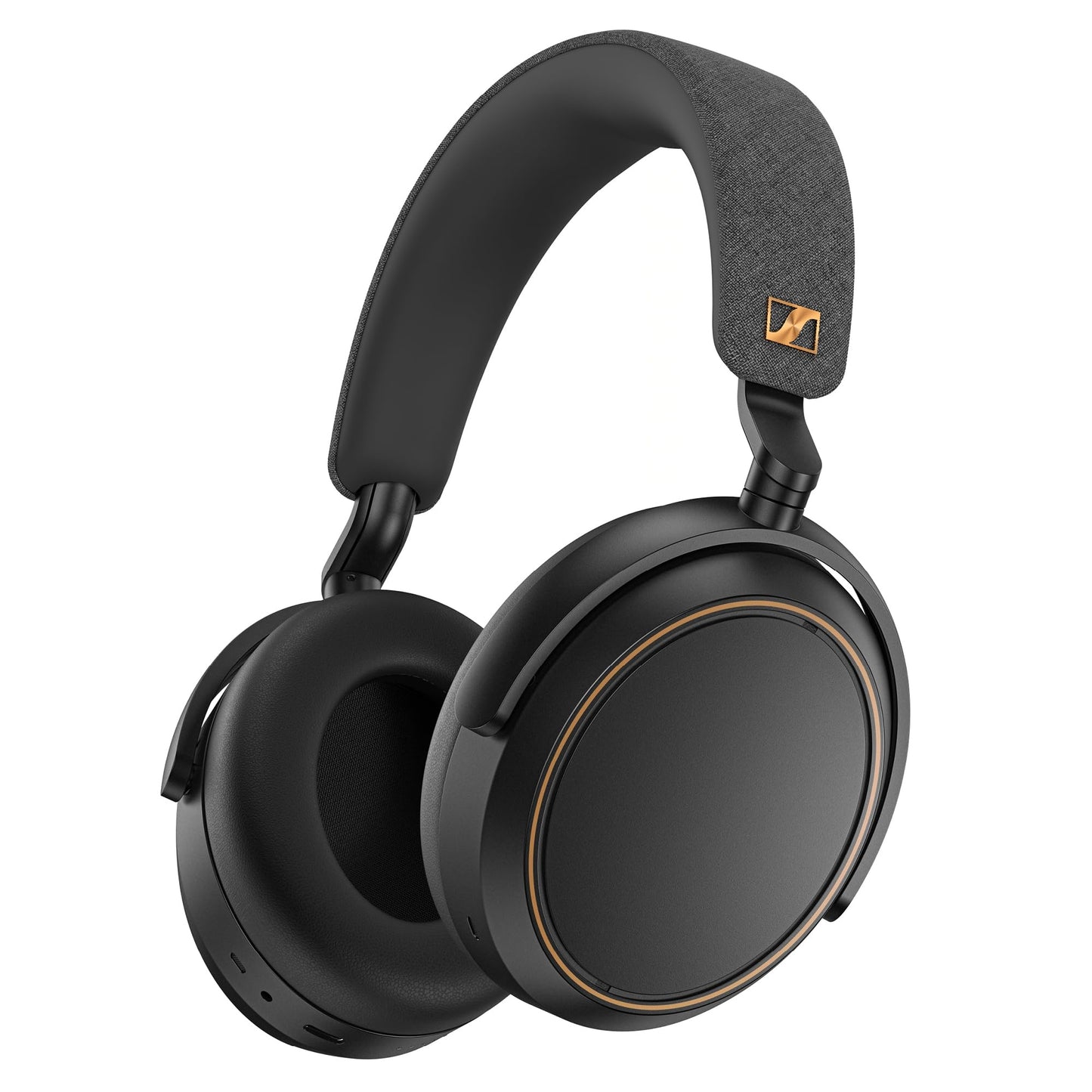 Sennheiser Momentum 4 Wireless Hi-Fi Headphones with Audiophile Sound, Bluetooth, Adaptive Noise Canceling, 60h Battery, Over-Ear Comfort, Foldable Design - Black/Copper (Renewed)
