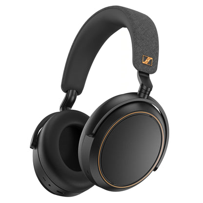 Sennheiser Momentum 4 Wireless Hi-Fi Headphones with Audiophile Sound, Bluetooth, Adaptive Noise Canceling, 60h Battery, Over-Ear Comfort, Foldable Design - Black/Copper (Renewed)