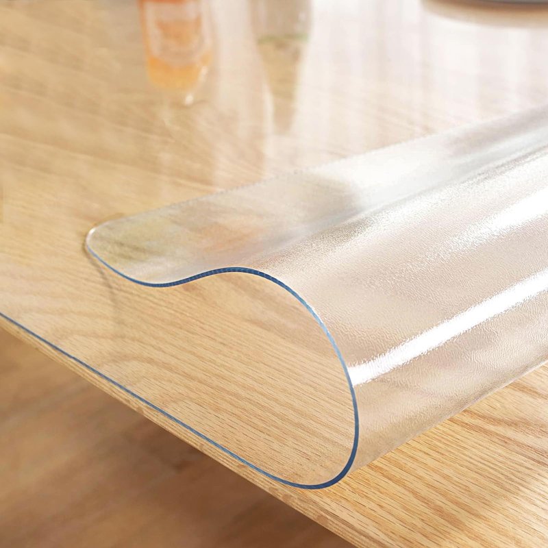 LovePads 1.5mm Thick Frosted Table Protector, 38 x 66 Inches, Dining & Kitchen Table Cover