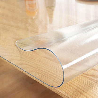 LovePads Frosted Table Cover Protector 48 x 72 Inch, 1.5mm Thick Plastic Table Cover, Table Protector for Dining Room Table, Waterproof Vinyl Tablecloth Table Pad Mat for Kitchen, Writing Desk