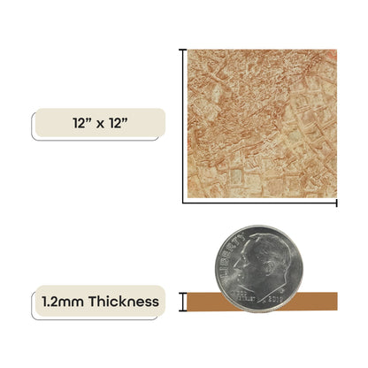 Tivoli Self Adhesive Vinyl Floor Tiles, 45 Tiles - 12" x 12", Light Oak Plank-Look - Peel & Stick, DIY Flooring for Kitchen, Dining Room, Bedrooms, Basements & Bathrooms by Achim Home Decor