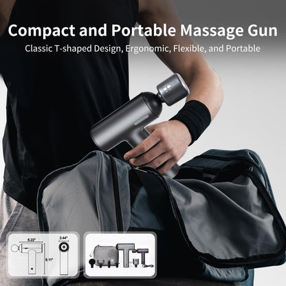 arboleaf Massage Gun deep Tissue, 6 Speeds Powerful Handheld Percussion Muscle Massager Gun with Portable Travel Case for Back, Shoulder, Sore Muscles, Pain Relief for Athletes, Relax, Gifts