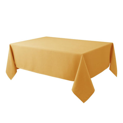 Biscaynebay Fall Tablecloth Textured Fabric 60x108 Inch Rectangular, Fall Gold Thanksgiving Autumn Harvest Water Resistant Fabric Tablecloths for Kitchen, Dining, Wedding, Parties Machine Washable