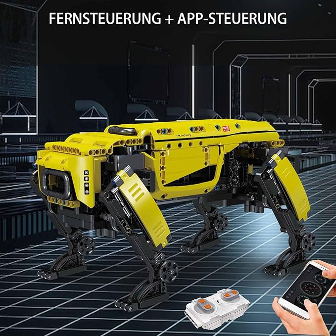 Mould King Robot Dog Building Set Remote Controlled Robot Dog Toy for Kids Mechanical Robot to Build DIY Building Set as STEM Project/Collectibles (936 Pieces)