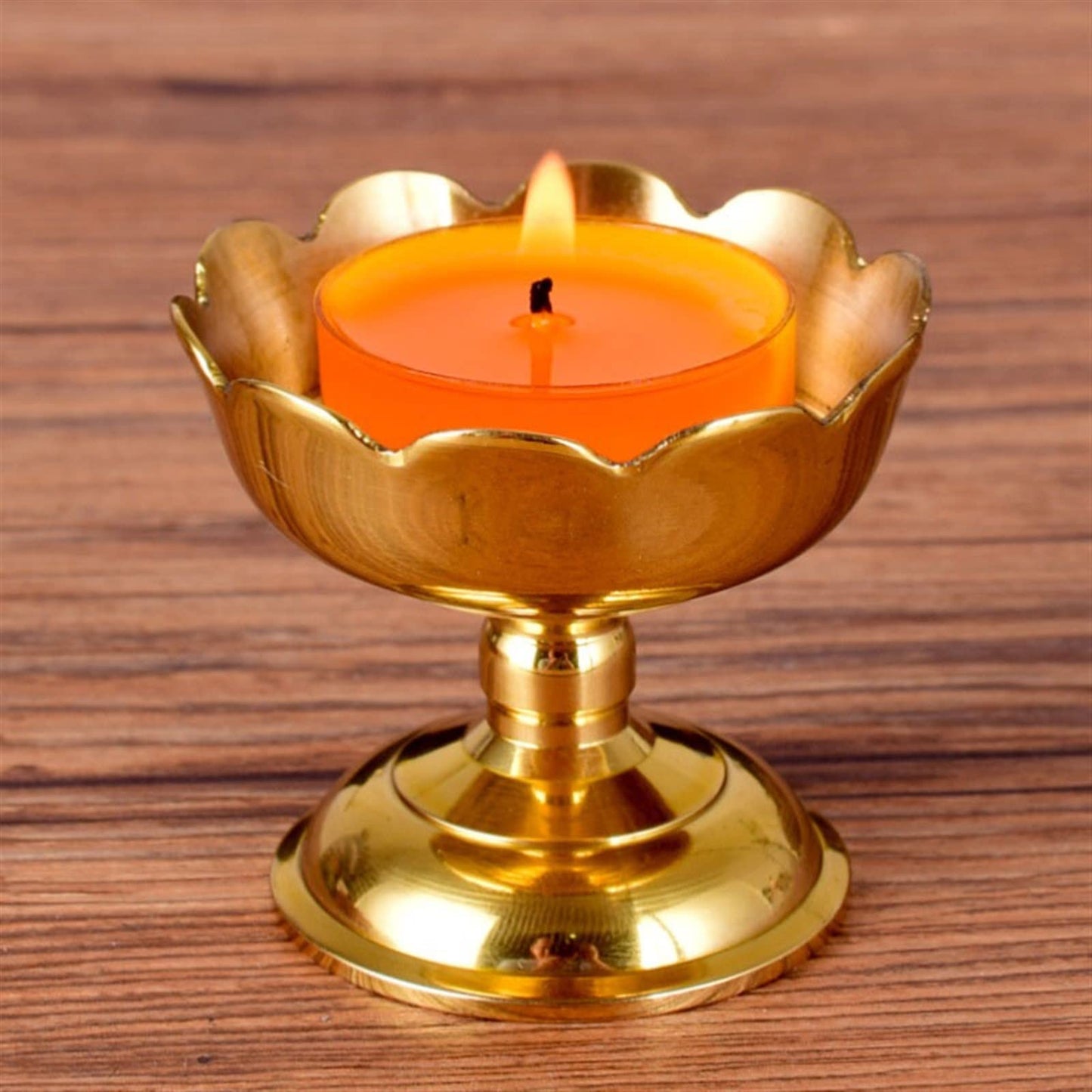 YUHUAWF Candle Holderss Classical Candle Holder Creative Flower Candlestick Table Decoration Zen Buddhist Temple Offering (Excluding Candles) Decorative Candlestick