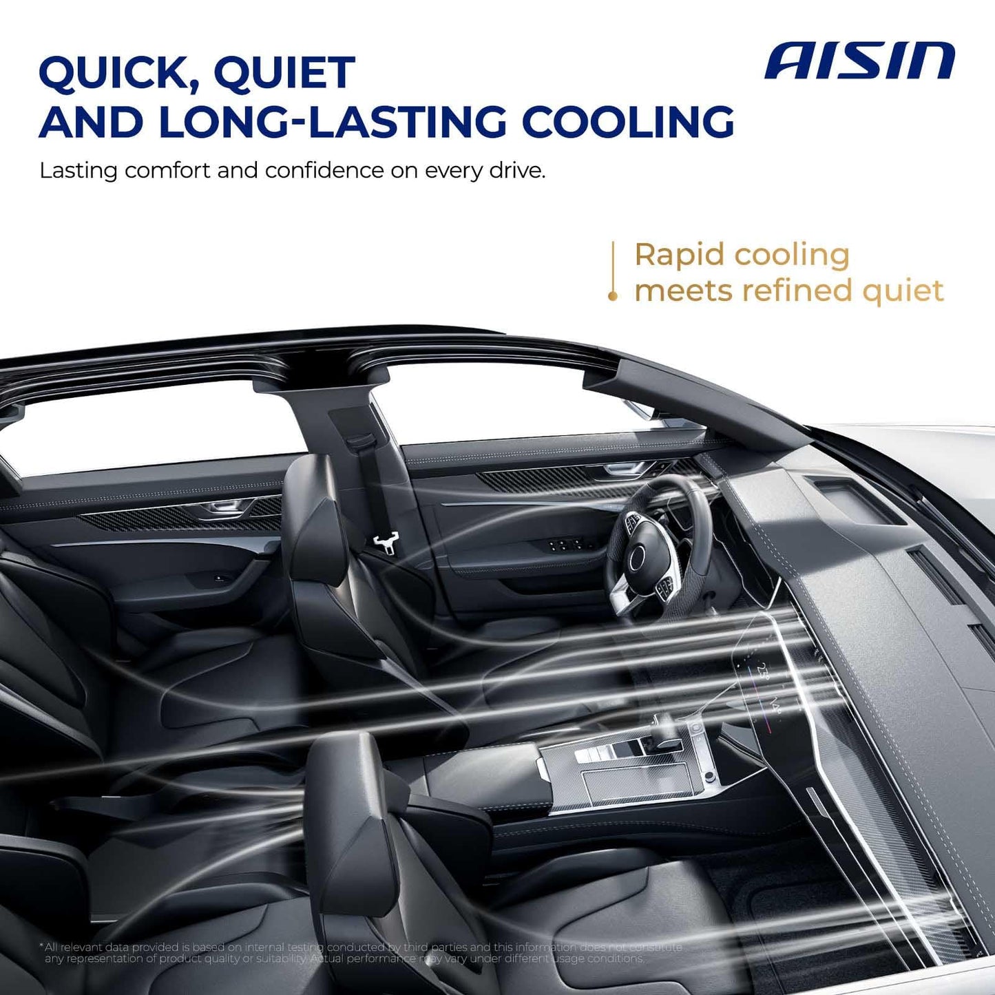 AISIN AFTERMARKET ACCHY-00432 Air Conditioner AC Compressor - Compatible with Hyundai Sonata 2020-2023 1.6L 2.5L - with 6-Pulley Groove, with Clutch