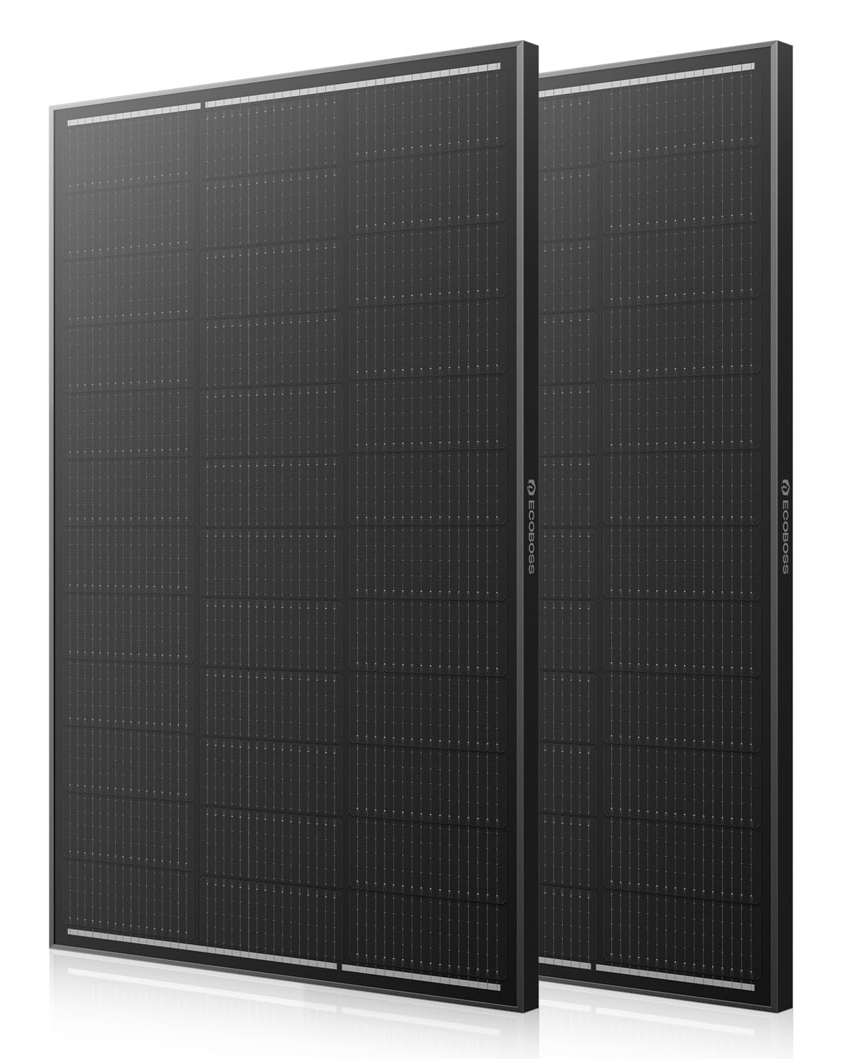 ECOBOSS 12v 200w solar panel, 2 Pack 100W Solar Panels, N-Type 16BB 12 Volt Solar Panel with 25.6% Conversion Efficiency, Monocrystalline Modules for RV Power Systems, Marine, Cabins & Off-Grid system