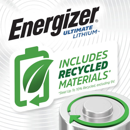 Energizer Ultimate Lithium AA Batteries Pack, 1.5V AA Batteries, 24 Count