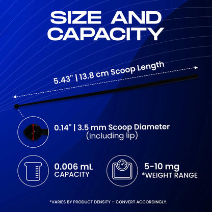 Mg Measuring Spoons (5mg-10mg) Plastic Micro Scoop For Powder-0.006 mL Capacity (500 ct) HeroScoops