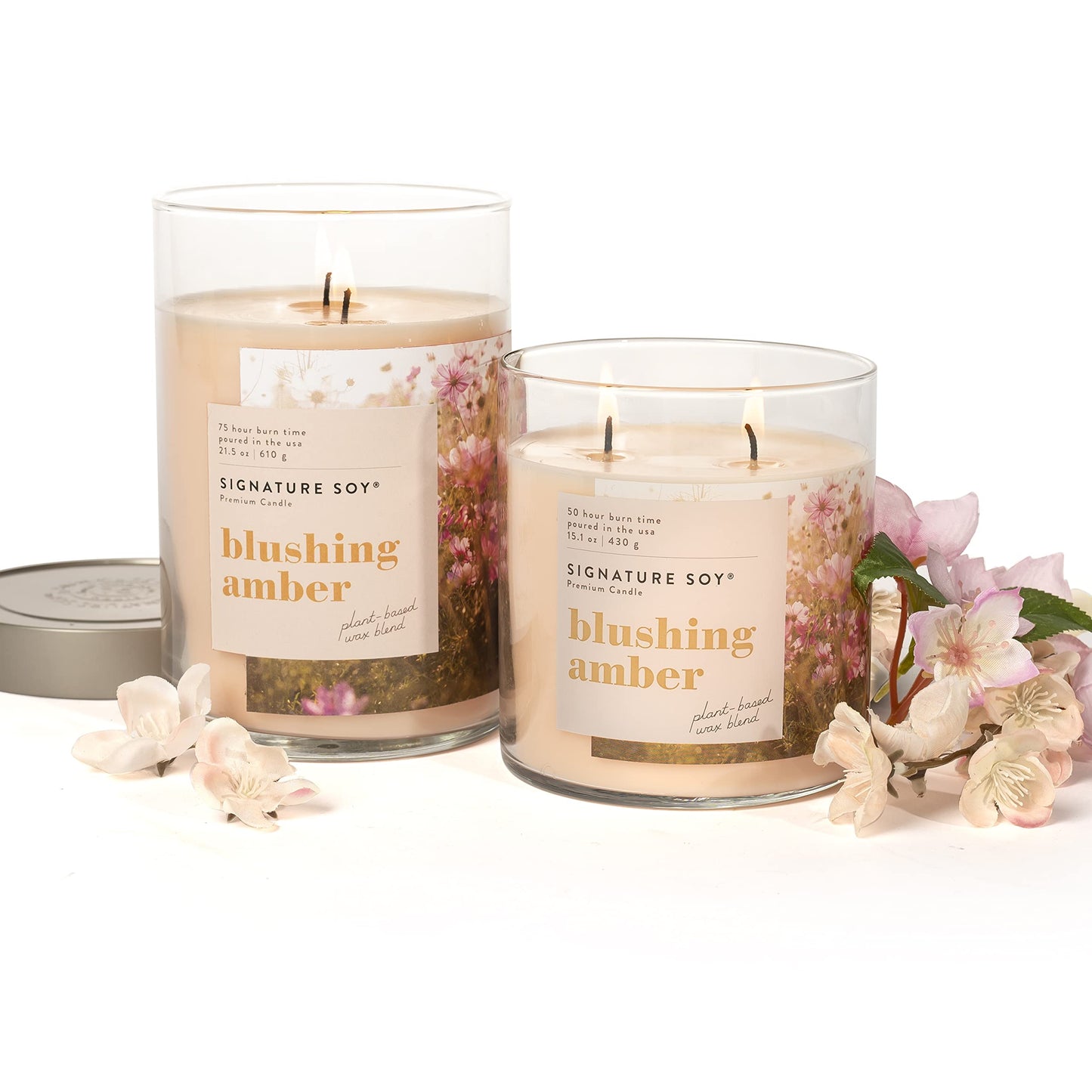 Signature Soy Lidded Blushing Amber Scented Candle Extra Large Jar