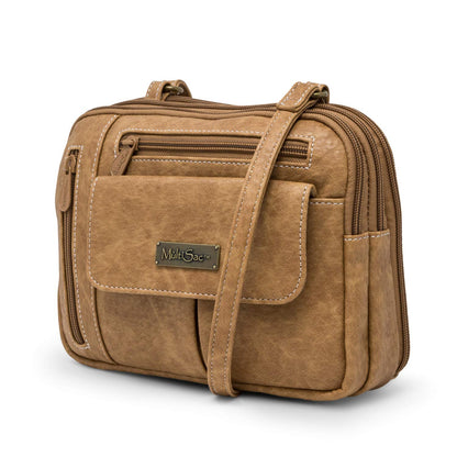 Multi Sac Zippy Triple Compartment Crossbody Bag