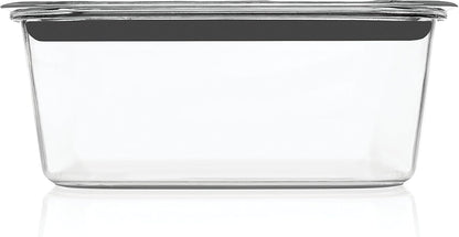 Rubbermaid Brilliance Large Food Storage Container - 9.6 Cup, BPA-Free, Leak-Proof & Clear