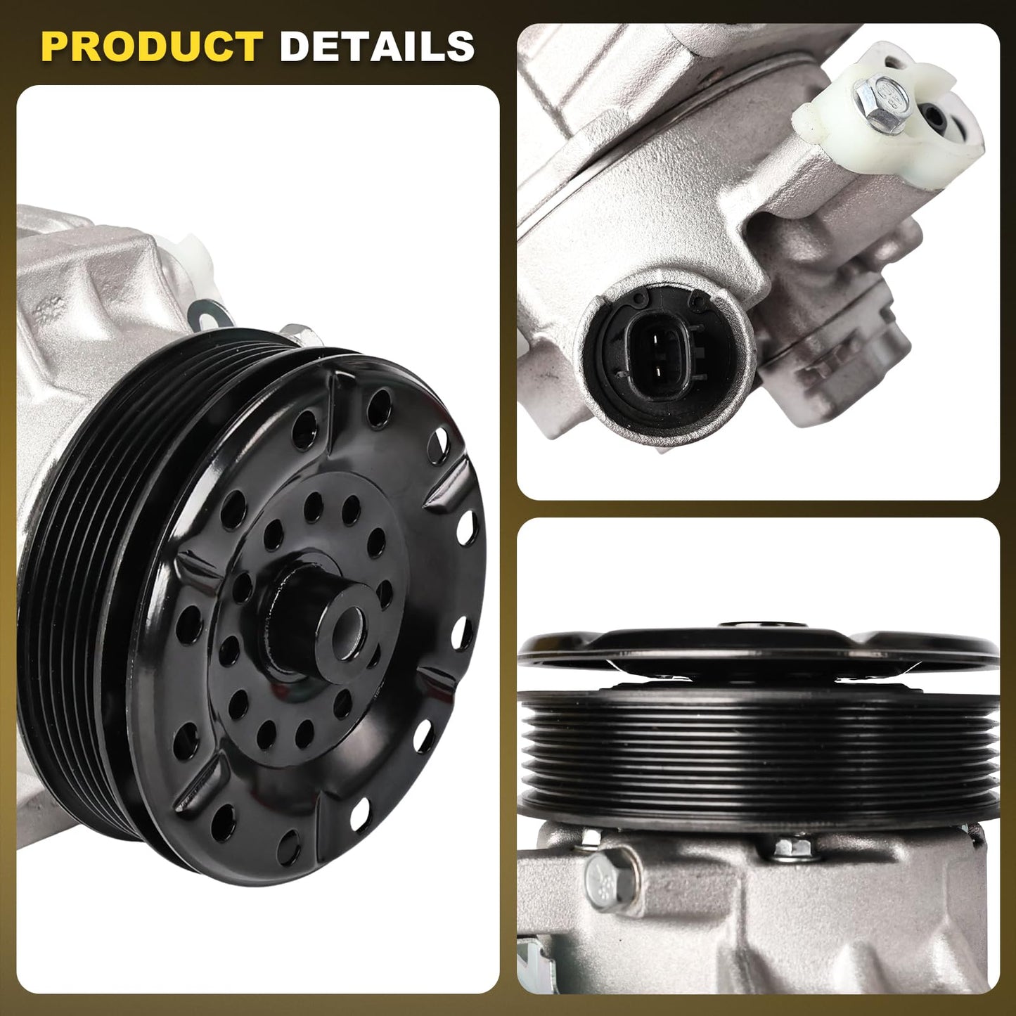GIVEMER Air Conditioning AC Compressor with Clutch Compatible with Toyota Corolla 2009-2010, Matrix 2009-2012, Scion xD 2008-2014 1.8L,Replaces 88310-02510,4711632, 6512719, CO-11210C, 68328,CO11210C