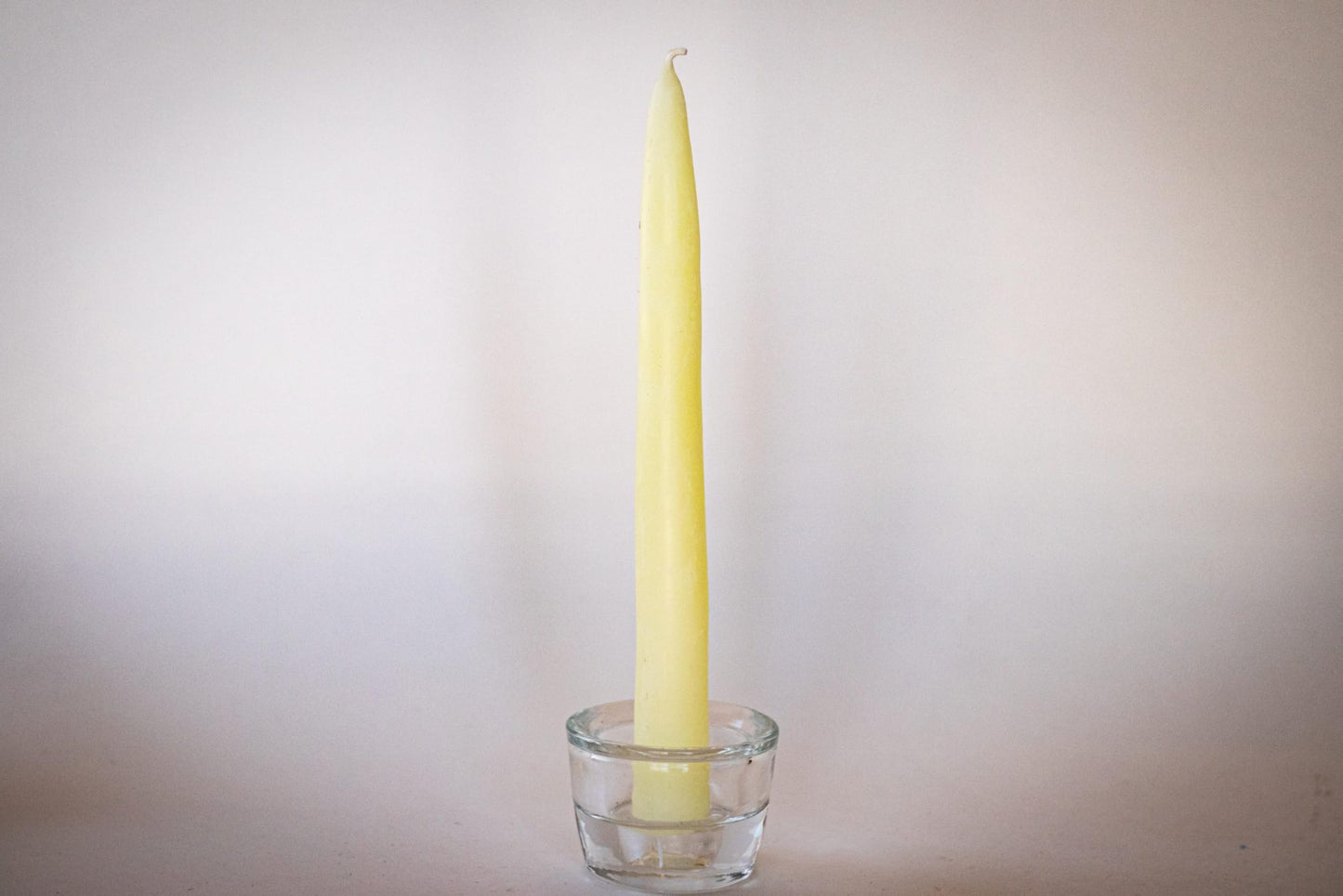 Bee The Light 100% Pure Beeswax Taper Candles - Hanukkah, Birthday or Orthodox, All-Natural Handmade Dipped Smokeless Unscented 8.5 inches (12 Pack) Ivory White