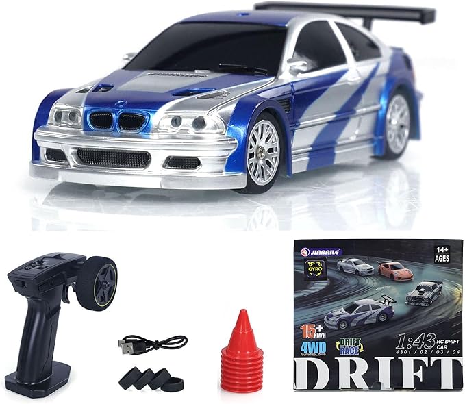TOUCAN RC HOBBY RTR RC Race Car Gyro 4 * 4 Fully Proportional Control Speed Mini Car 1/43 for Ages 14+US in Stock
