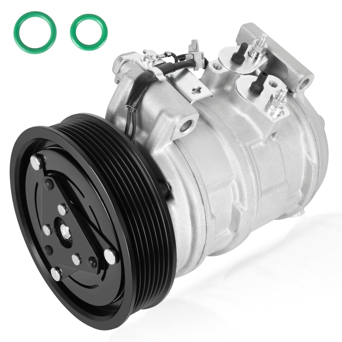 HYR Automotive Air Conditioning Compressor AC Compressor with Clutch Compatible with Honda Accord 2003-2007 2.4L, 7 grooves, 38810RAAA01, 78389, 38810-RAA-A01