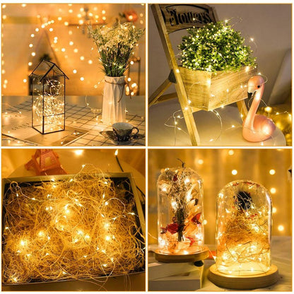 MUMUXI 20 Pack 3.3ft Fairy String Lights Battery Operated, Mini LEDs for Party Wedding Centerpiece Decorations, Crafts, Mason Jar Firefly Lights, Warm White