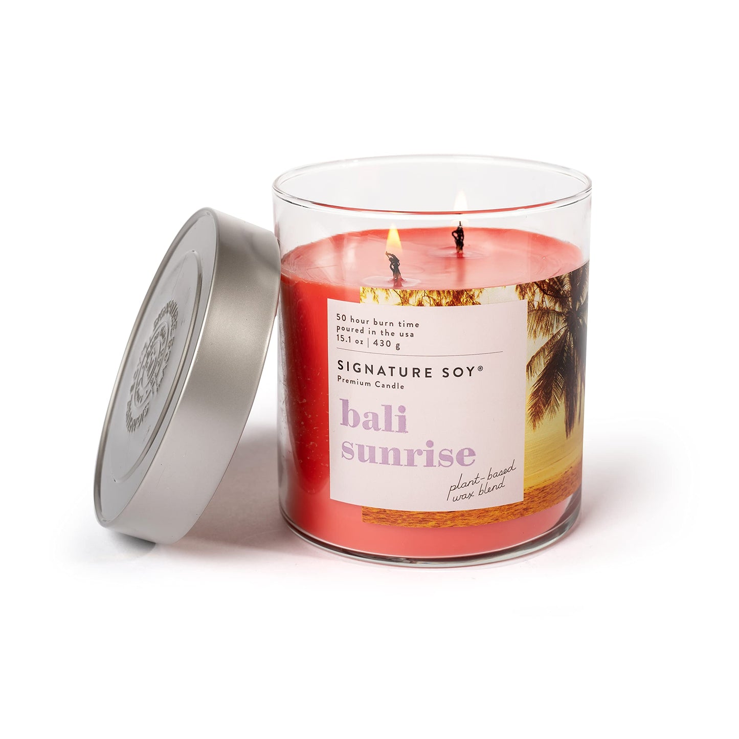 Signature Soy Lidded Bali Sunrise Scented Candle Large Jar
