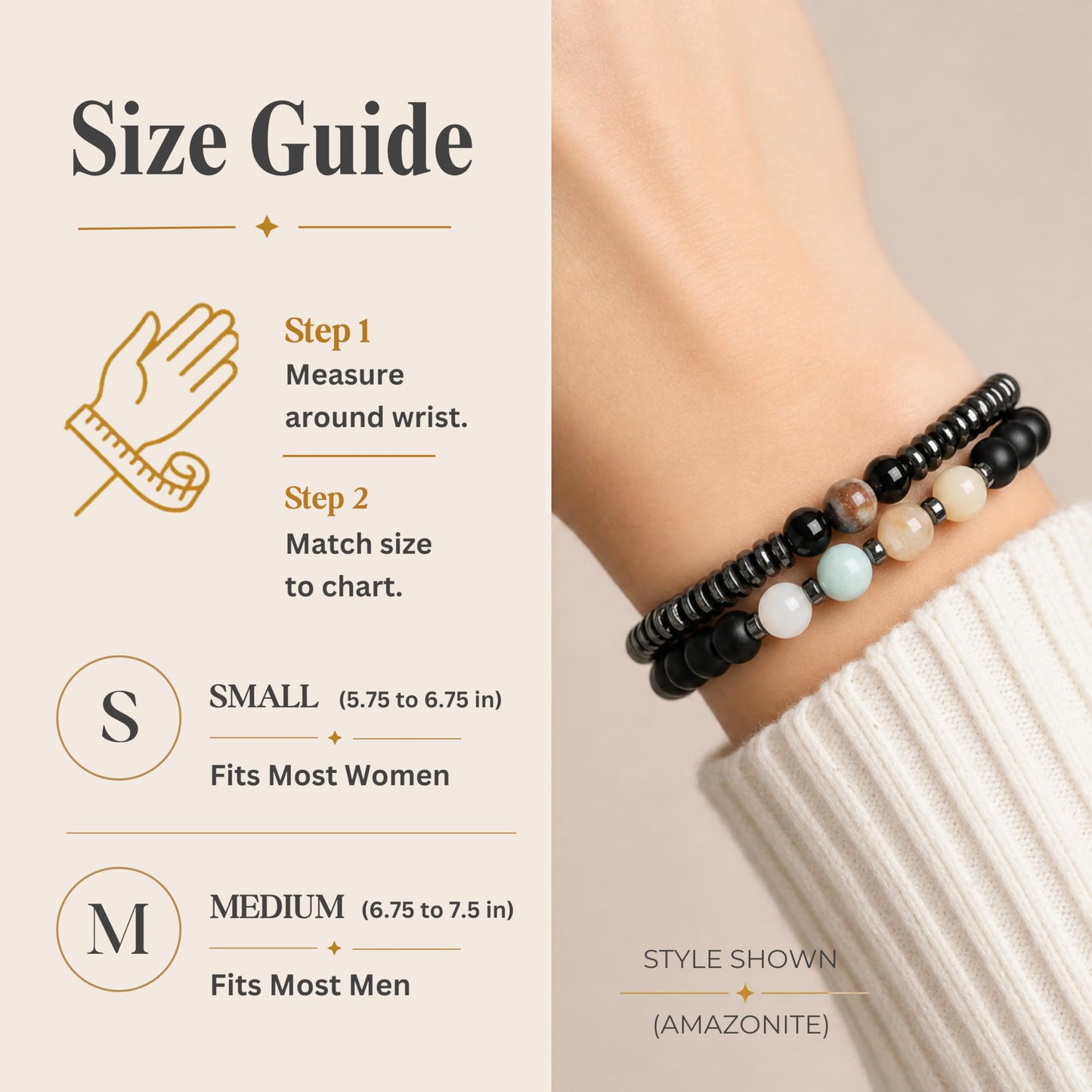 WestLuna Magnetic Bracelets for Women, Magnetic Hematite Bracelet with Black Obsidian, Map Stone. Healing Stone Bracelets for Women Men Lymph Drainage Slimming Energy Bracelet Set (Mapstone, Medium)