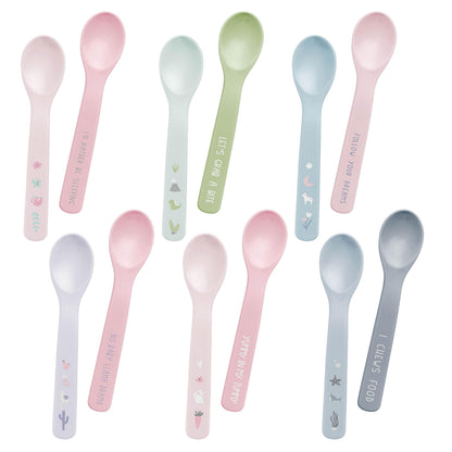 Stephen Joseph Baby Silicone Spoon Set, First Stage Feeding Spoons for Infants, Spoon Set Encourages Self-Feeding, Toddler Feeding Spoons, Farm