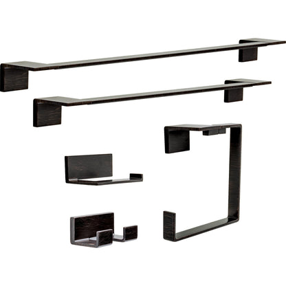Delta Double Towel Hook for Bathroom or Kitchen| Venetian Bronze | Vero Accessories