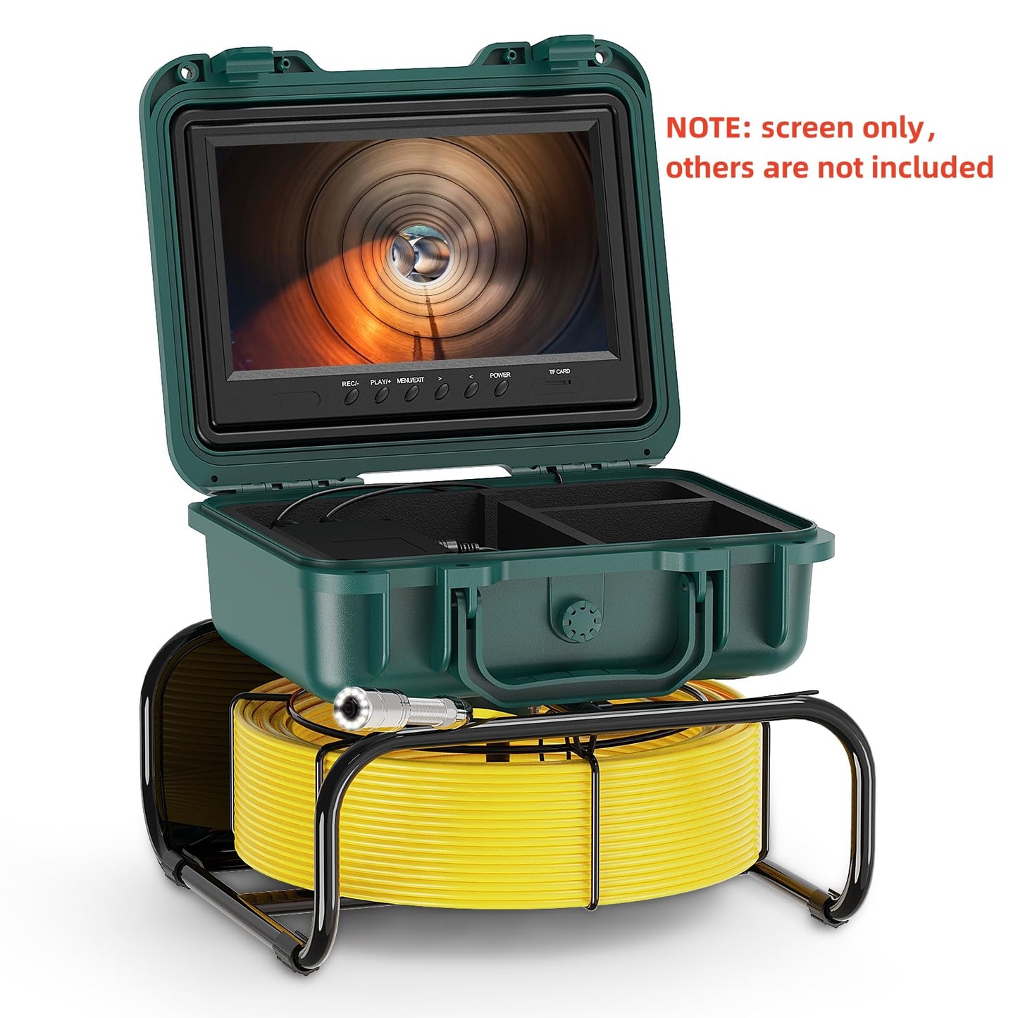 Sewer Camera Replacement Ultra High Definition 9inch Display Screen w/16GB DVR Video Rcording,JQKJCAM Drain Pipe Borescope Accessory,Monitor of Pipe Inspection Camera SP09A SP09F 9600F WP90F