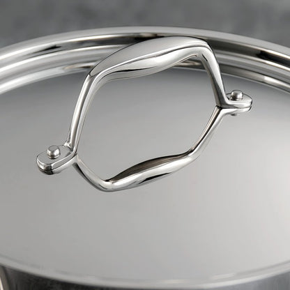 Tramontina Signature Tri-Ply Clad Stainless Steel 1.5-Quart Sauce Pan with Lid, Induction-Ready, Dishwasher-Safe, NSF-Certified, Made in Brazil
