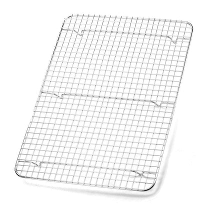Foraineam 2-Pack Stainless Steel Cooling Rack, 11.5 x 16.5 inch Large Baking Rack Fits Half Sheet Pans, Oven Safe Wire Rack for Cooking, Roasting and Drying
