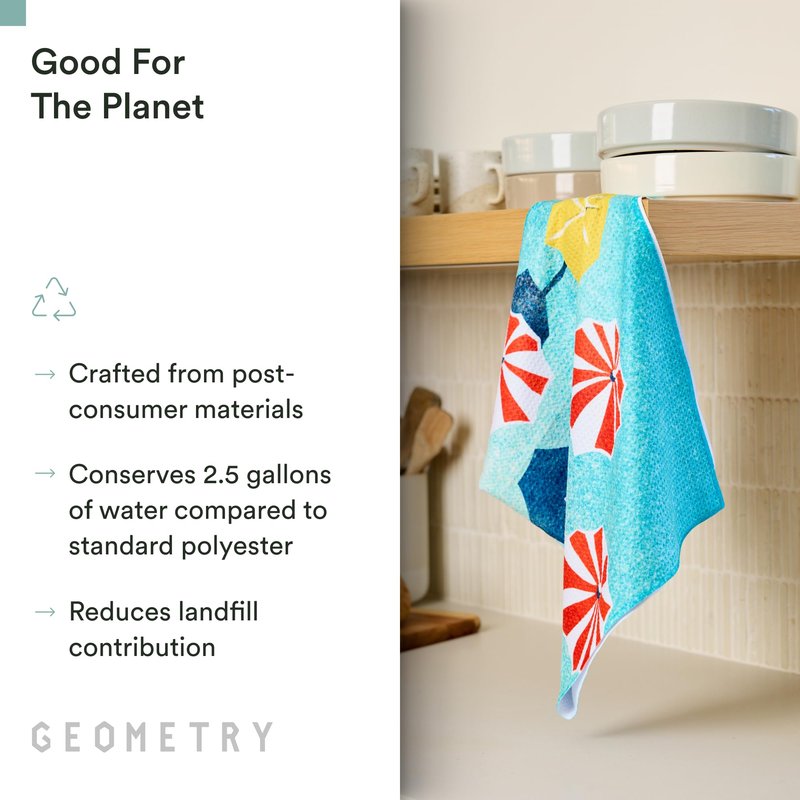 GEOMETRY Spring Kitchen Towels - Quick Dry Microfiber Cloth Spring & Summer Dish Towels for Kitchen Drying - Premium Quick Dry Towel - Cute Bananas, 18" x 30" - 1-Pack