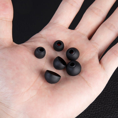 CCZ ZT01 24 PCS/12 Pairs Earbud Tips, KZ ZS10 PRO IEM Eartips, Replacement in Ear Monitor Rubber Tips for ZSN PRO X, EDX PRO, ZAS, KBEAR KS1, KS2, CCZ Melody, DC01 PRO, DC02, MC02,DC03 (Black, S/M/L)