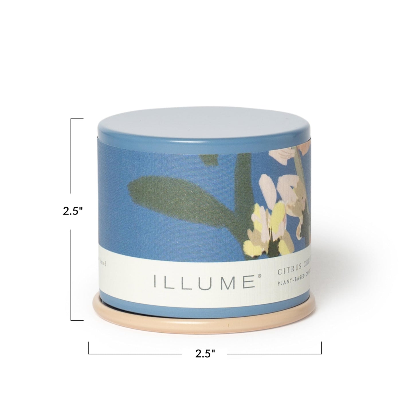 Illume Beautifully Done Essentials Citrus Crush Demi Vanity Tin Scented Candle