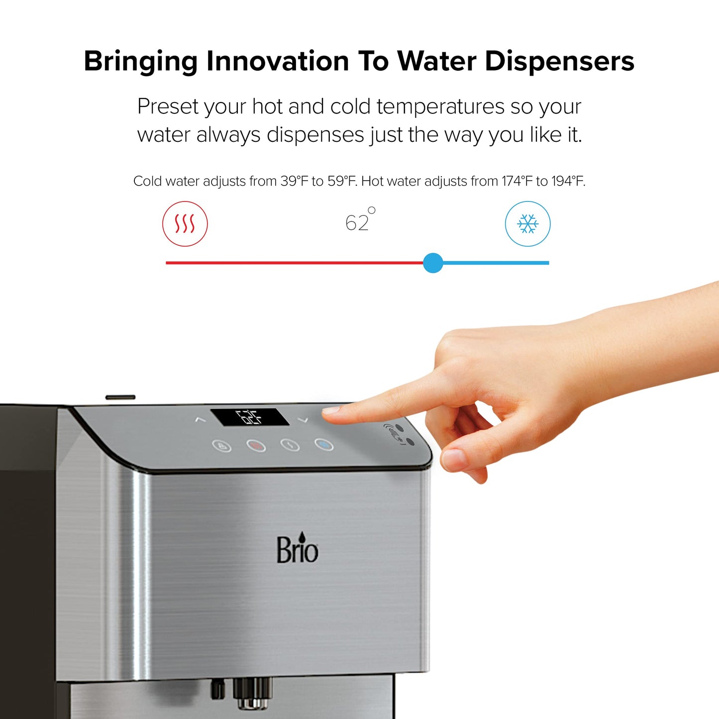 Brio Moderna Touch-Less Bottle-Less Water Cooler