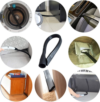 Dryer Vent Cleaner Kit & Refrigerator Condenser Coil Brush-Dryer Lint Brush Vent Trap Cleaner-Vacuum Attachment for Small Crevice-Dryer Cleaner Brush
