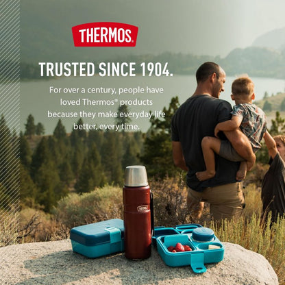 THERMOS Stainless King Vacuum-Insulated Beverage Bottle, 40 Ounce, Matte Stainless Steel