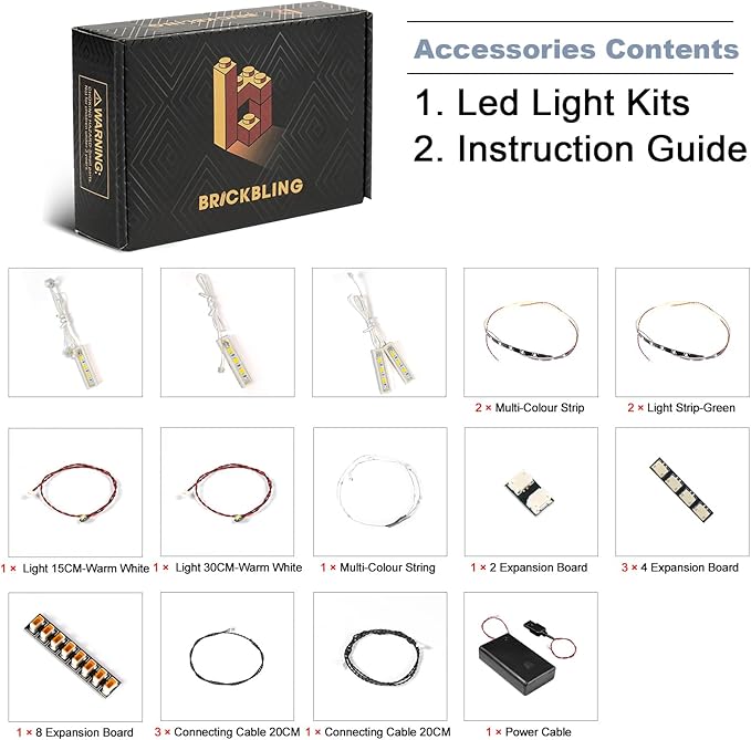 BrickBling LED Light Compatible with Lego The Botanical Garden Creative Lighting Kit Compatible with Lego 21353-No Bricks (Classic Version Light)