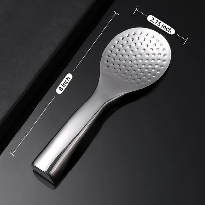 18/8 Stainless Steel Rice Paddle, Non-Stick Rice Spoon, Mirror Finish, Stand-Up Design, Serving Spoon for Kitchen- 7.9-inch Long