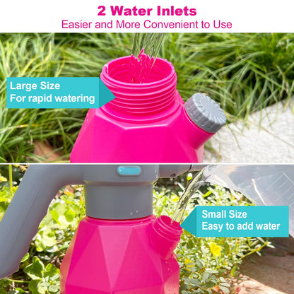 SideKing 0.5 Gallon Electric Spray Bottle Plant Mister for Indoor/Outdoor Plants, 2L Automatic Watering Can Rechargeable Battery Powered Sprayer with Adjustable Spout for Garden, Fertilizing, Cleaning